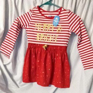 Lightning Bug Toddler Girls Long Sleeve Dress with